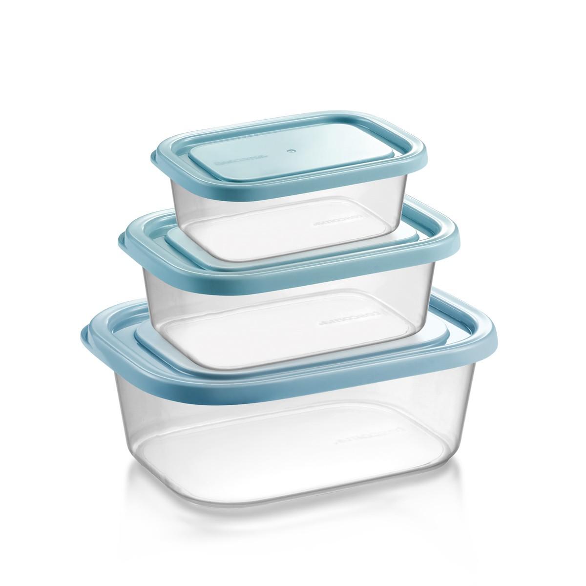 Tescoma CONTENEDORES PARA CONGELADOR 0.5-1.0-2.0L 4FOOD, 3