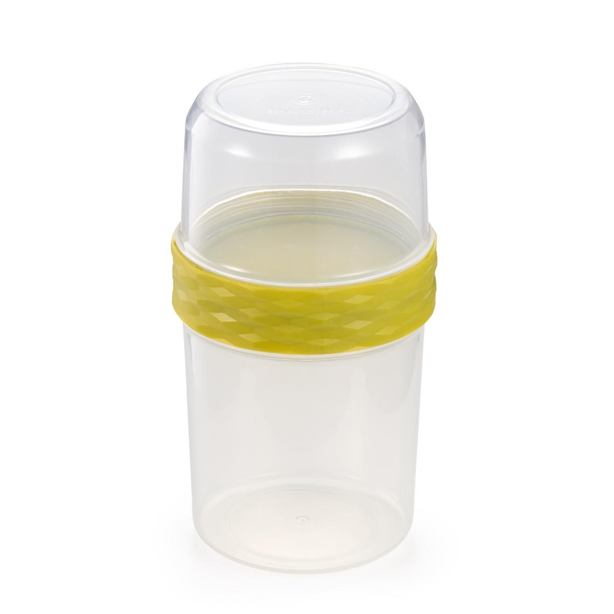 Tescoma CONTENEDOR PARA ALIMENTOS DOBLE 4FOOD, 500/350 ML