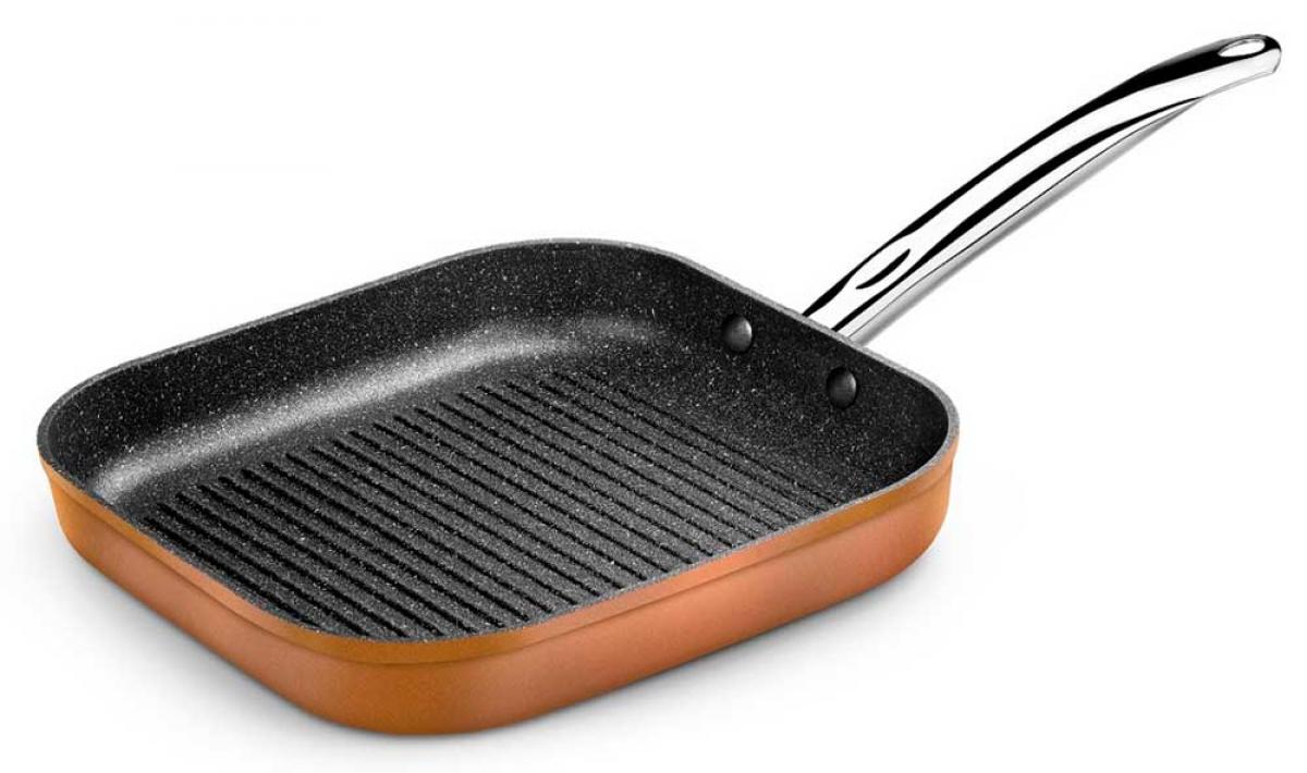 SARTEN GRILL MONIX COPPER 28X28 RAYADA ALUM.FORJAD