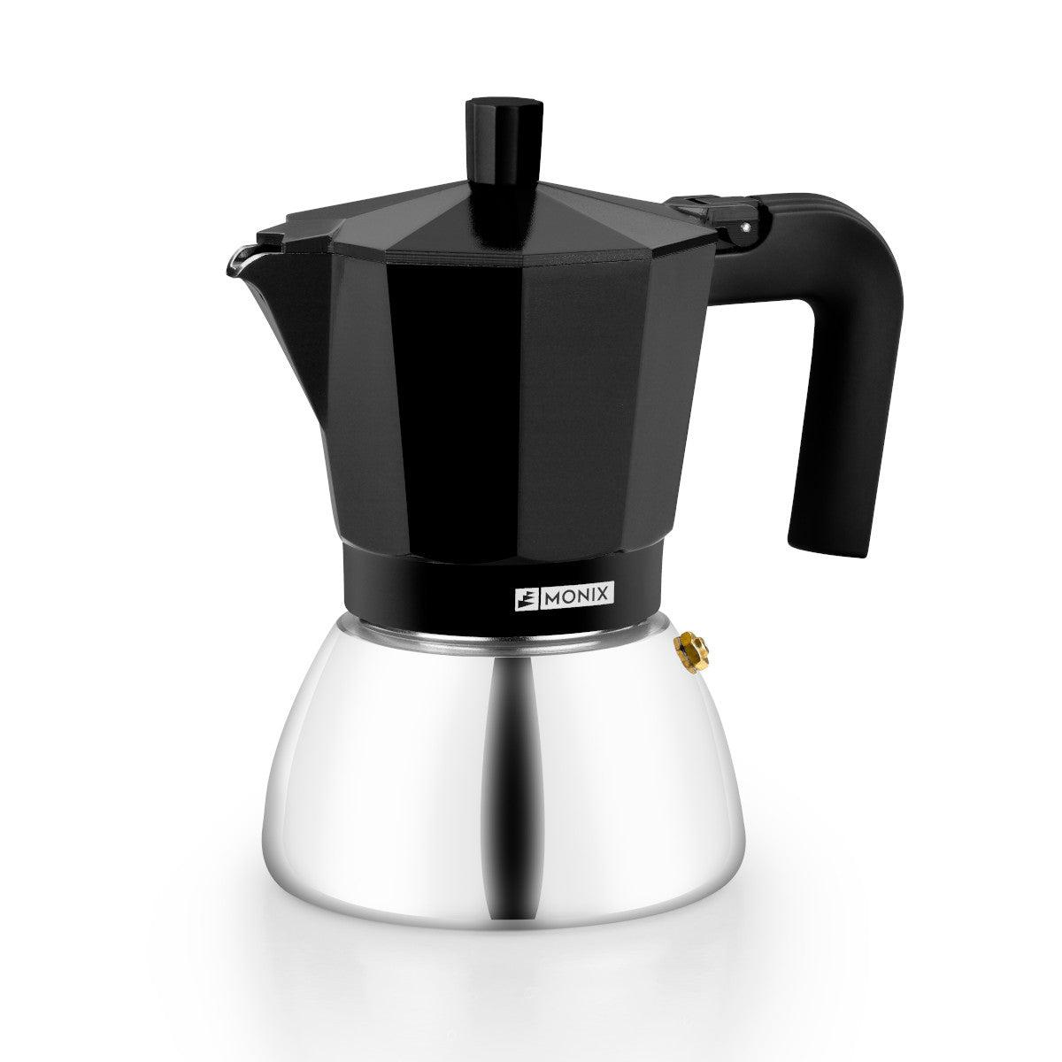 CAFETERA ITALIANA MONIX M863006 INDUCTION INOX 6 TAZAS BLACK