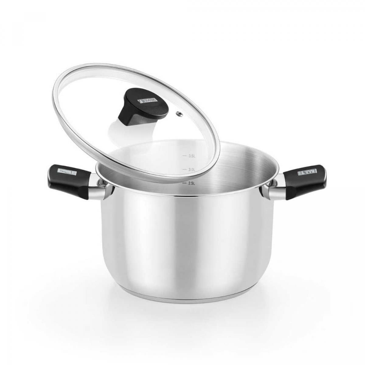 OLLA MONIX M240224 ELITE 24CM INOX C-TAPA CRISTAL