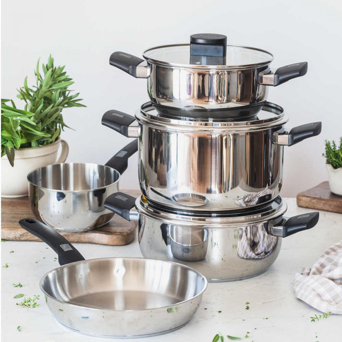 OLLA MONIX M240224 ELITE 24CM INOX C-TAPA CRISTAL