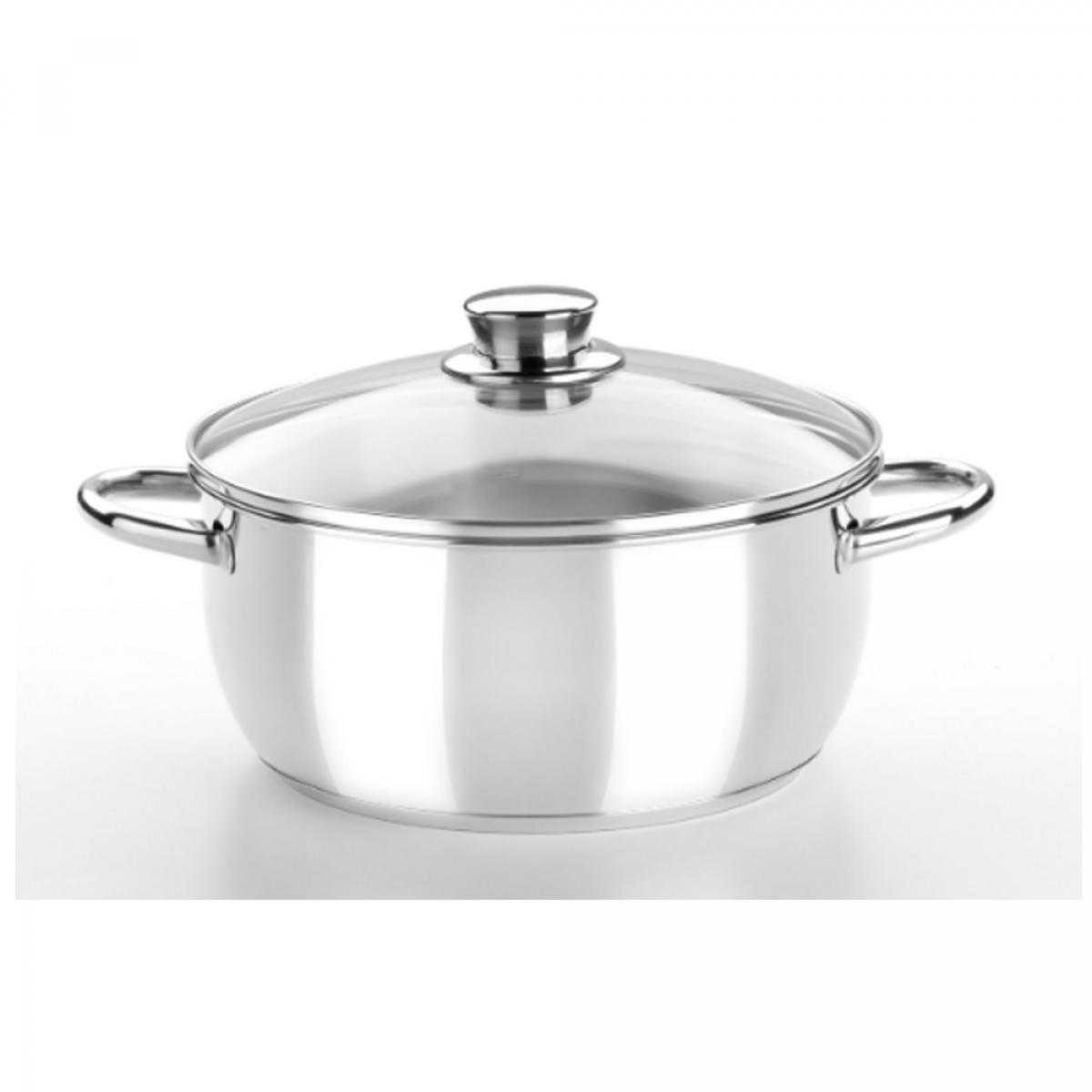 CACEROLA MONIX OPTIMA 22CM 3L INOX C-TAP.CRISTAL