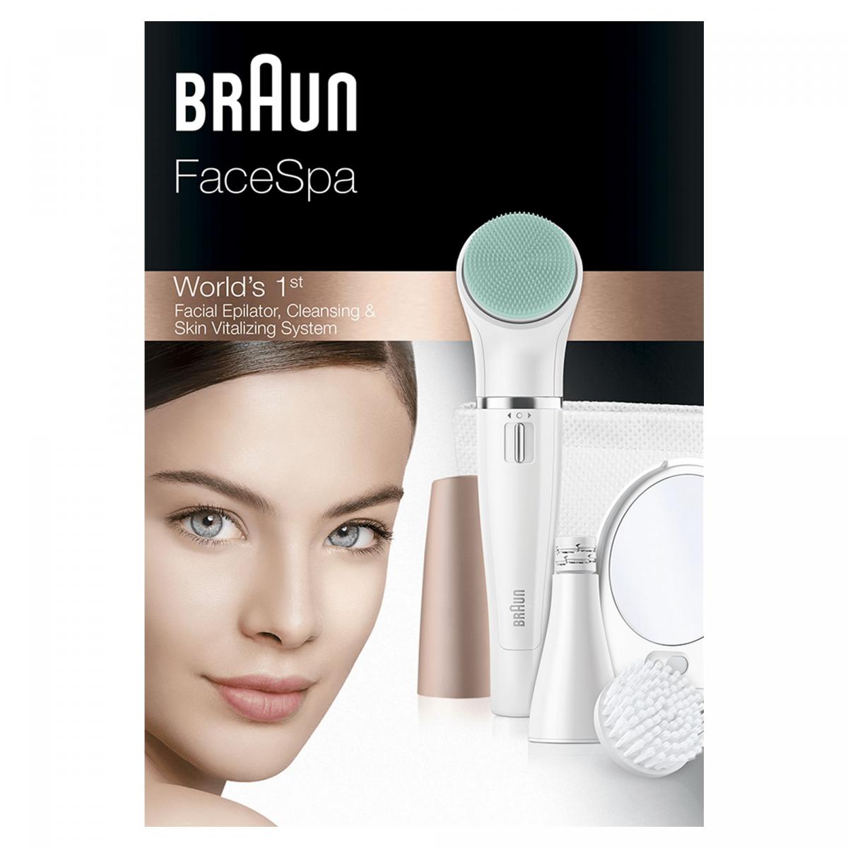 DEPILADORA FACIAL BRAUN 851V PREMIUM MULTIPACK