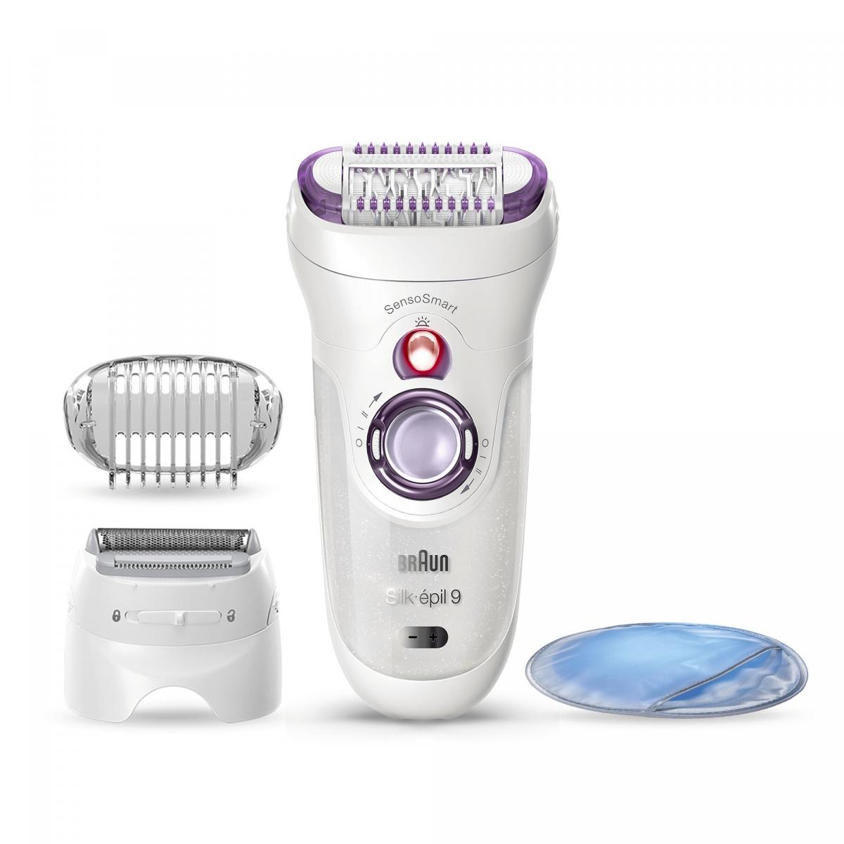 SILK-EPIL BRAUN 9710 SENSOSMART CABEZAL CORTE+GUANTE FRIO