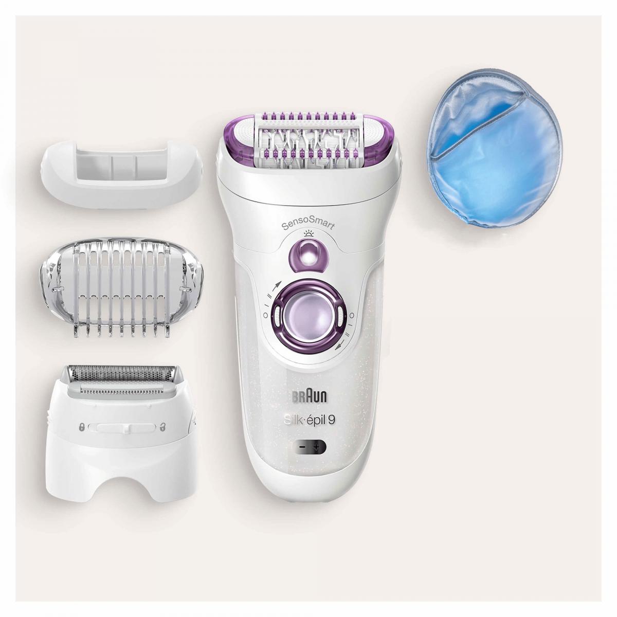 SILK-EPIL BRAUN 9710 SENSOSMART CABEZAL CORTE+GUANTE FRIO