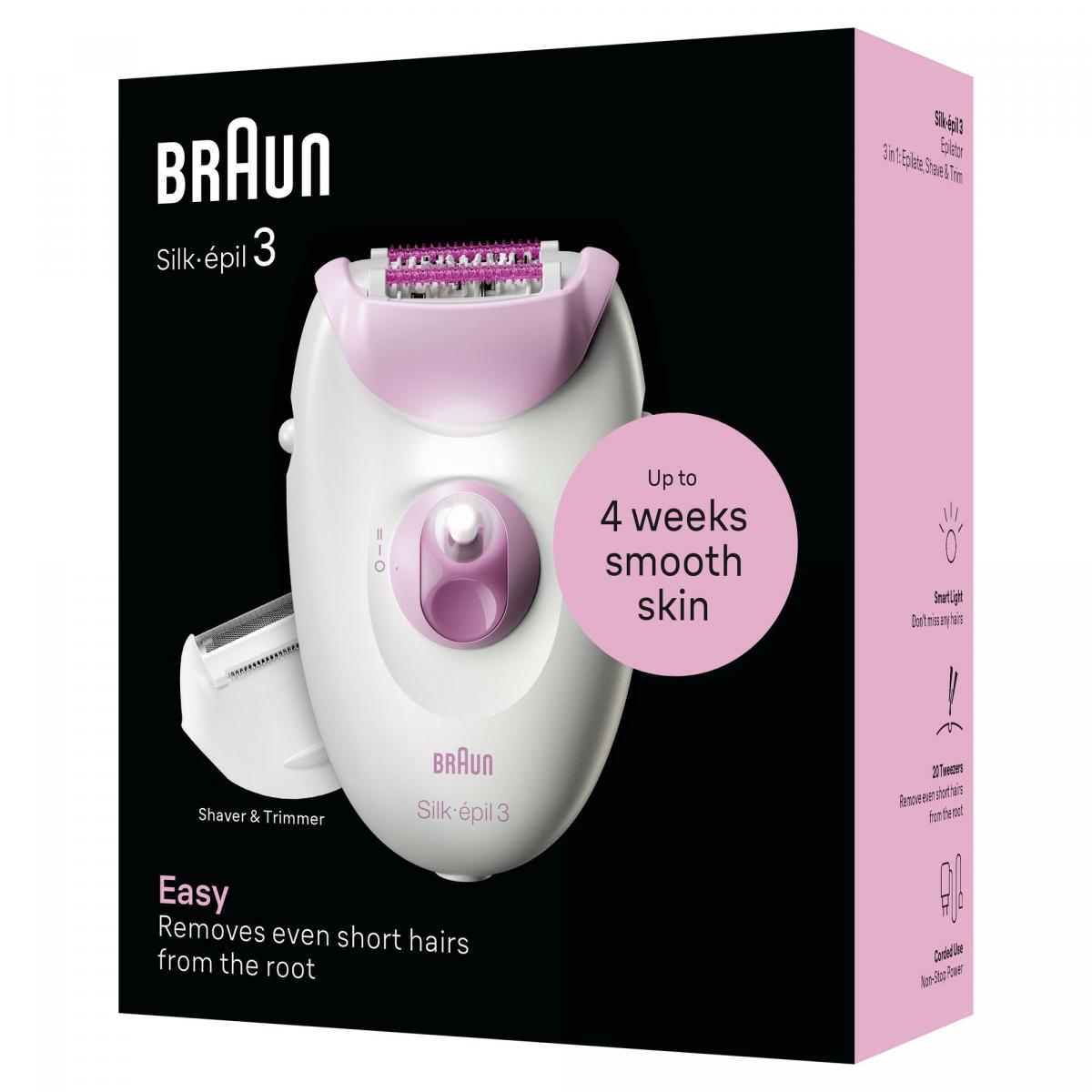 SILK-EPIL BRAUN 3-031 3EN1 CON CABLE