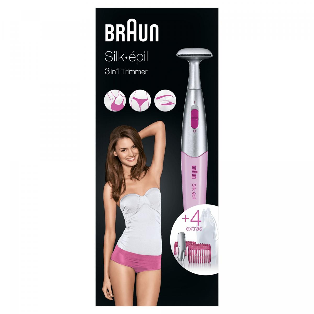 PERFILADORA BRAUN FG 1100 PRECISION ZONA BIKINI CEJAS + BOLSA