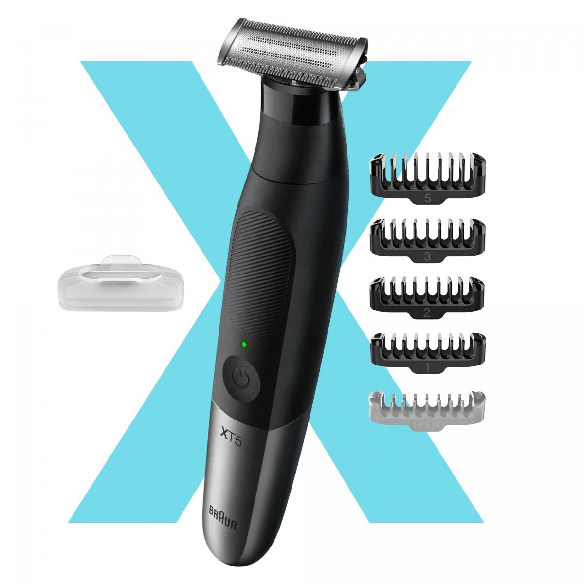 BARBERO-CORTAPELO BRAUN XT5100 FACE&BODY 4 PEINES