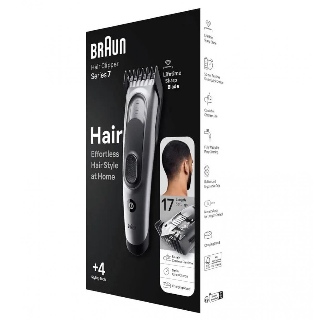 BARBERO-CORTAPELO BRAUN MGK3440 8EN1 C-NARICERO