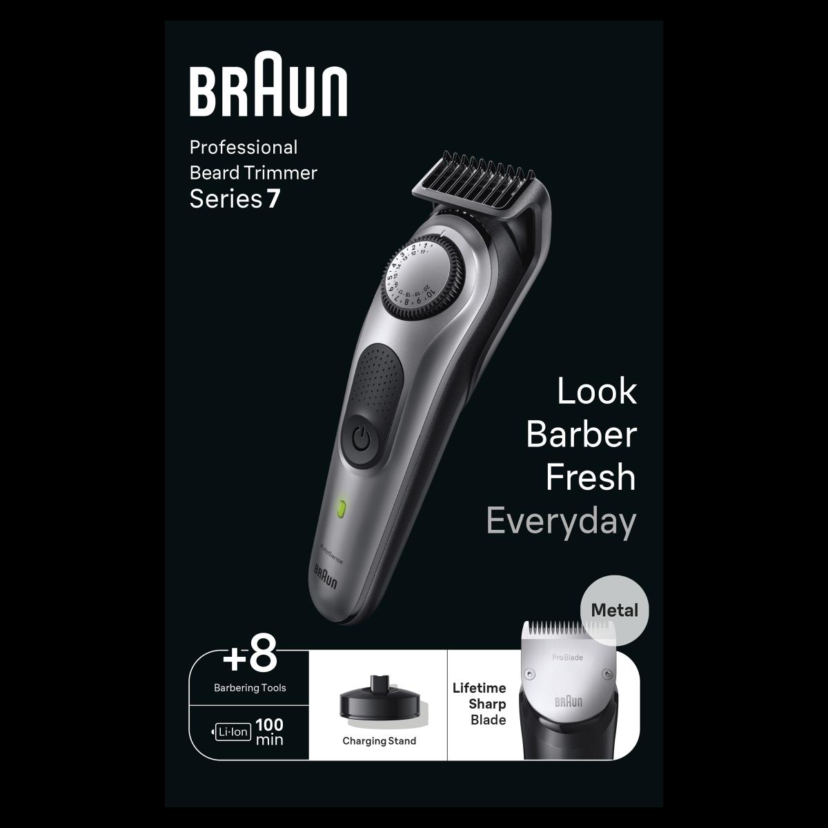 BARBERO BRAUN BT7420 7ACCESORIOS C-CUCHILLA