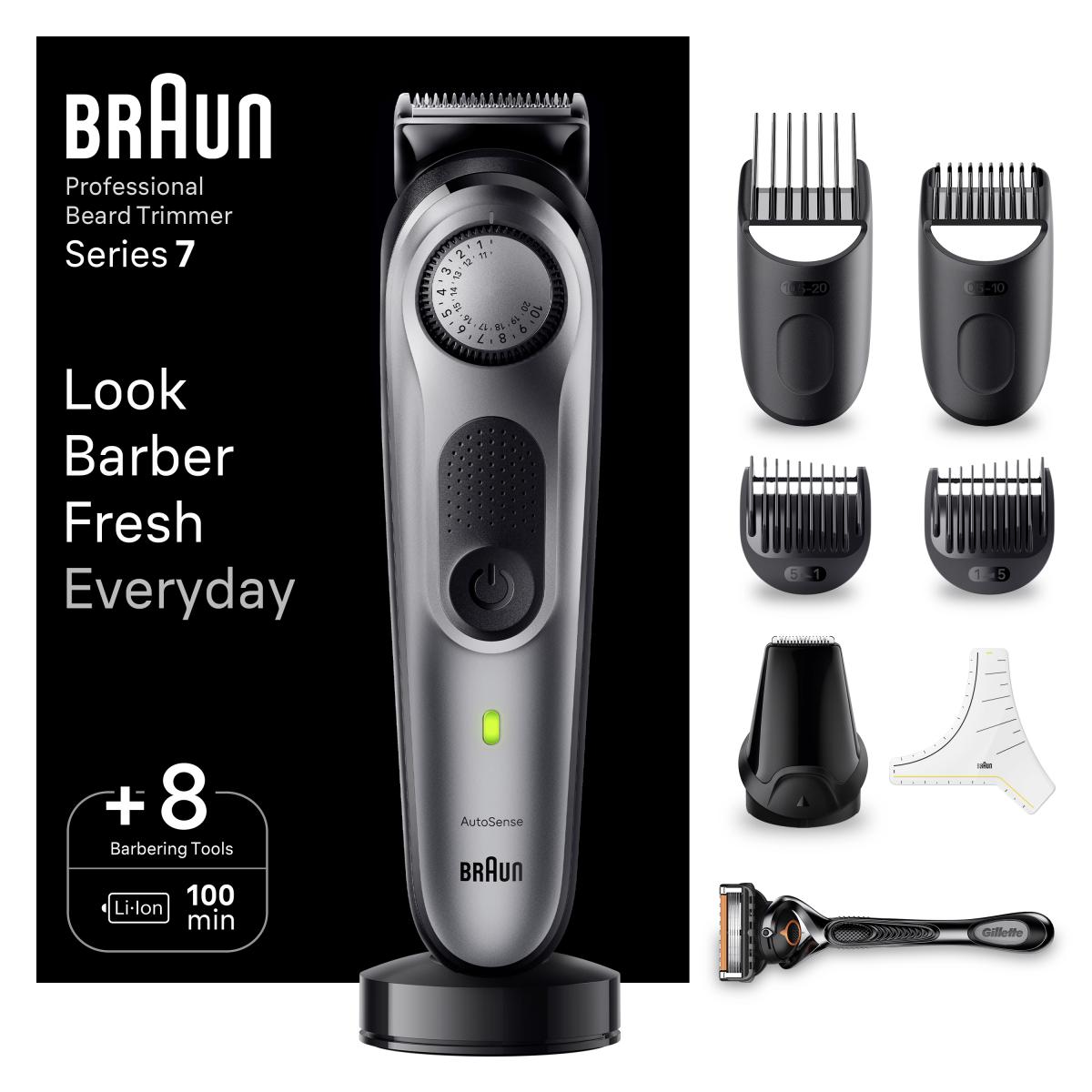 BARBERO BRAUN BT7420 7ACCESORIOS C-CUCHILLA