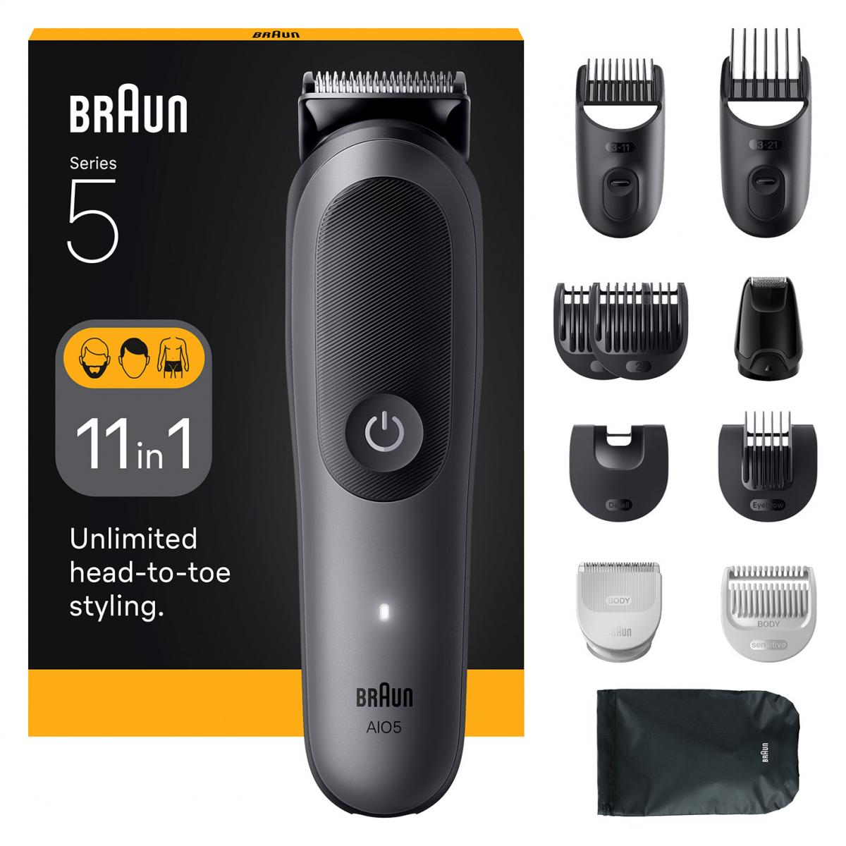 BARBERO-CORTAPELO BRAUN AIO5560 S5 ALL IN 11EN1 AUT.120MIN