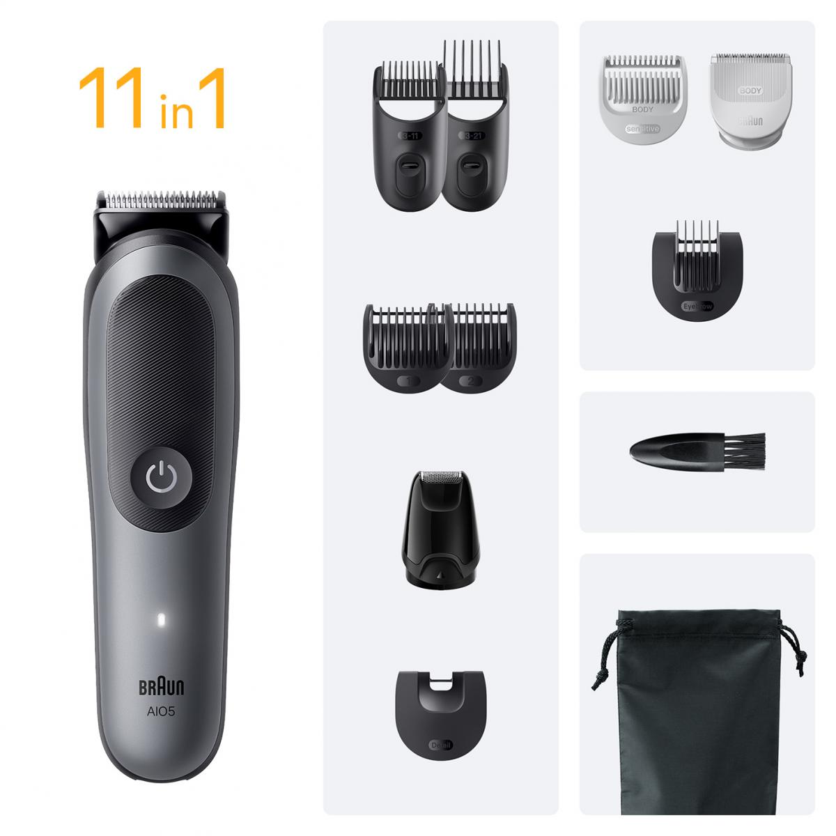 BARBERO-CORTAPELO BRAUN AIO5560 S5 ALL IN 11EN1 AUT.120MIN