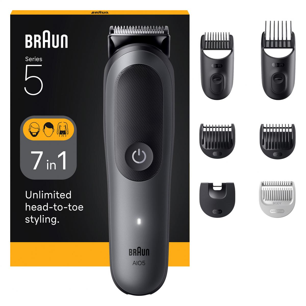BARBERO-CORTAPELO BRAUN AIO5520 S5 GROCERY 7EN1 AUT.120MIN