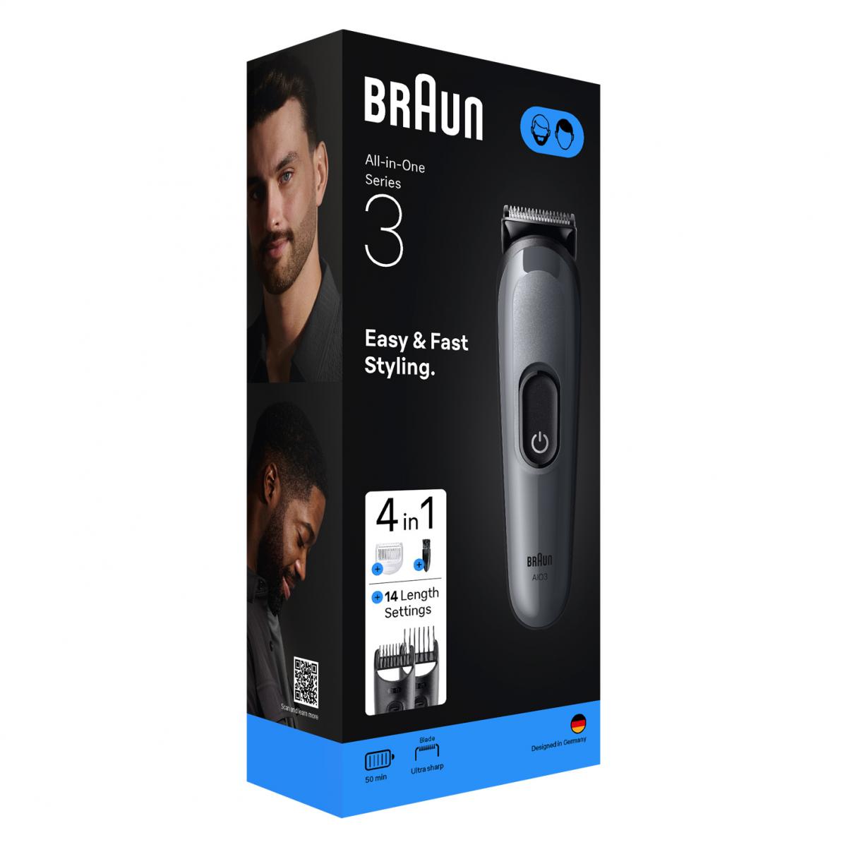 BARBERO-CORTAPELO BRAUN AIO3500 S3 GROCERY 4EN1 AUT.50MIN