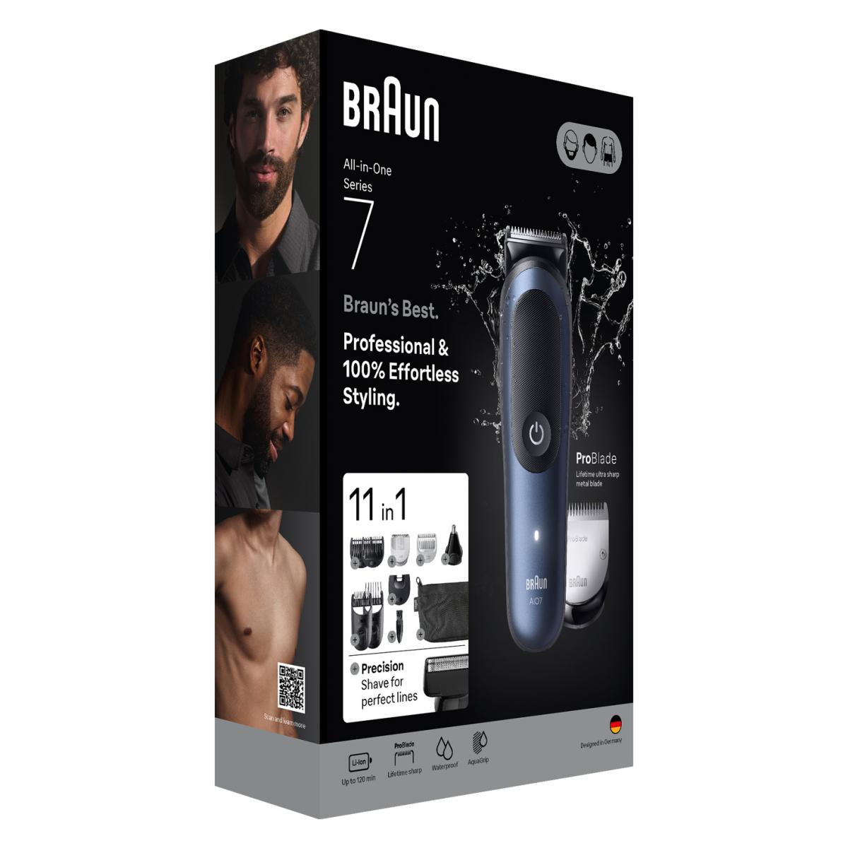 BARBERO-CORTAPELO BRAUN AIO7540 S7 ESSENTIAL 11EN1 120MIN