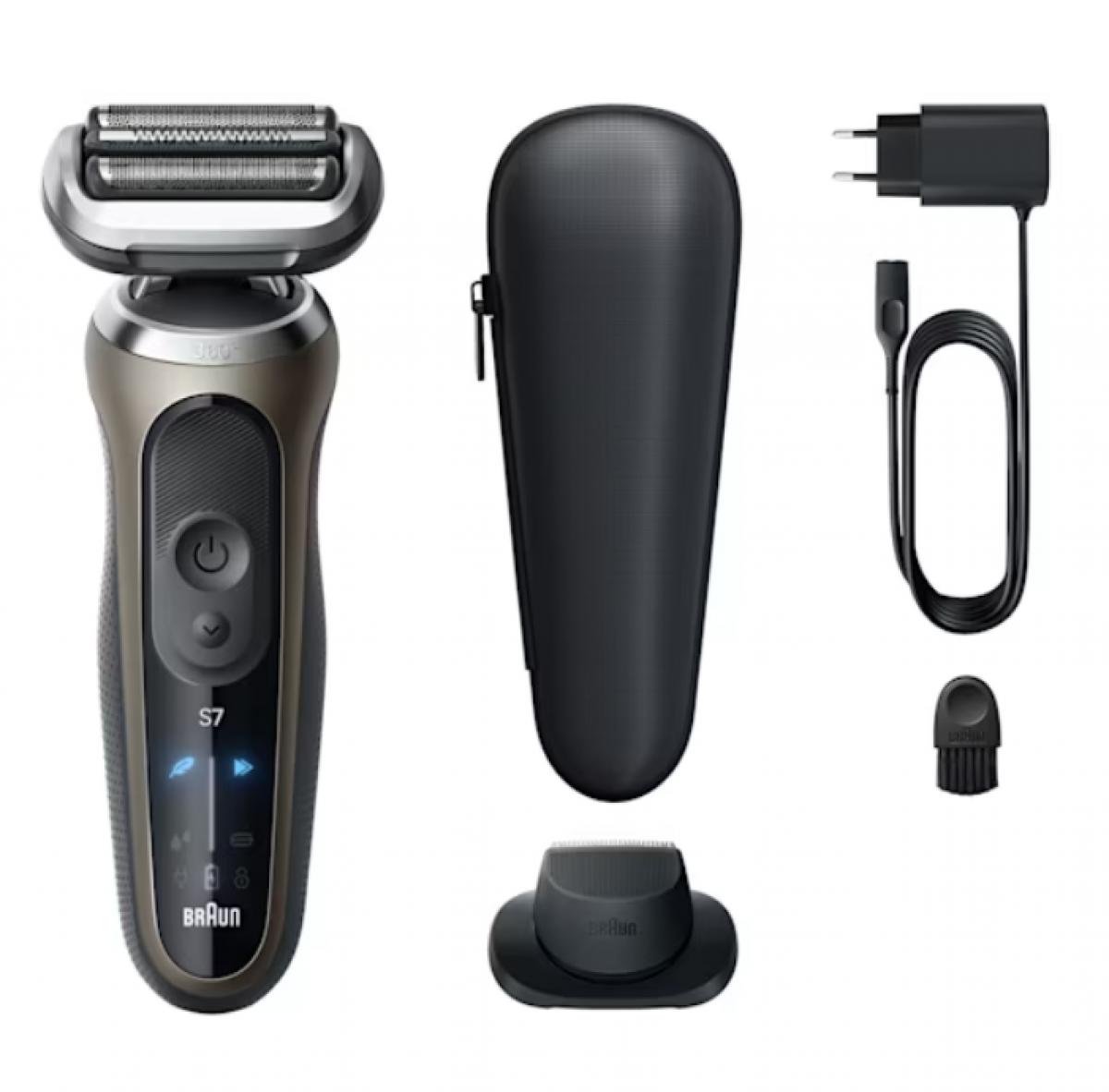 AFEITADORA BRAUN CUIDADO PERSONAL 72-G1200S SERIE 7 AUT. 60MIN WET&DRY 3 MODOS