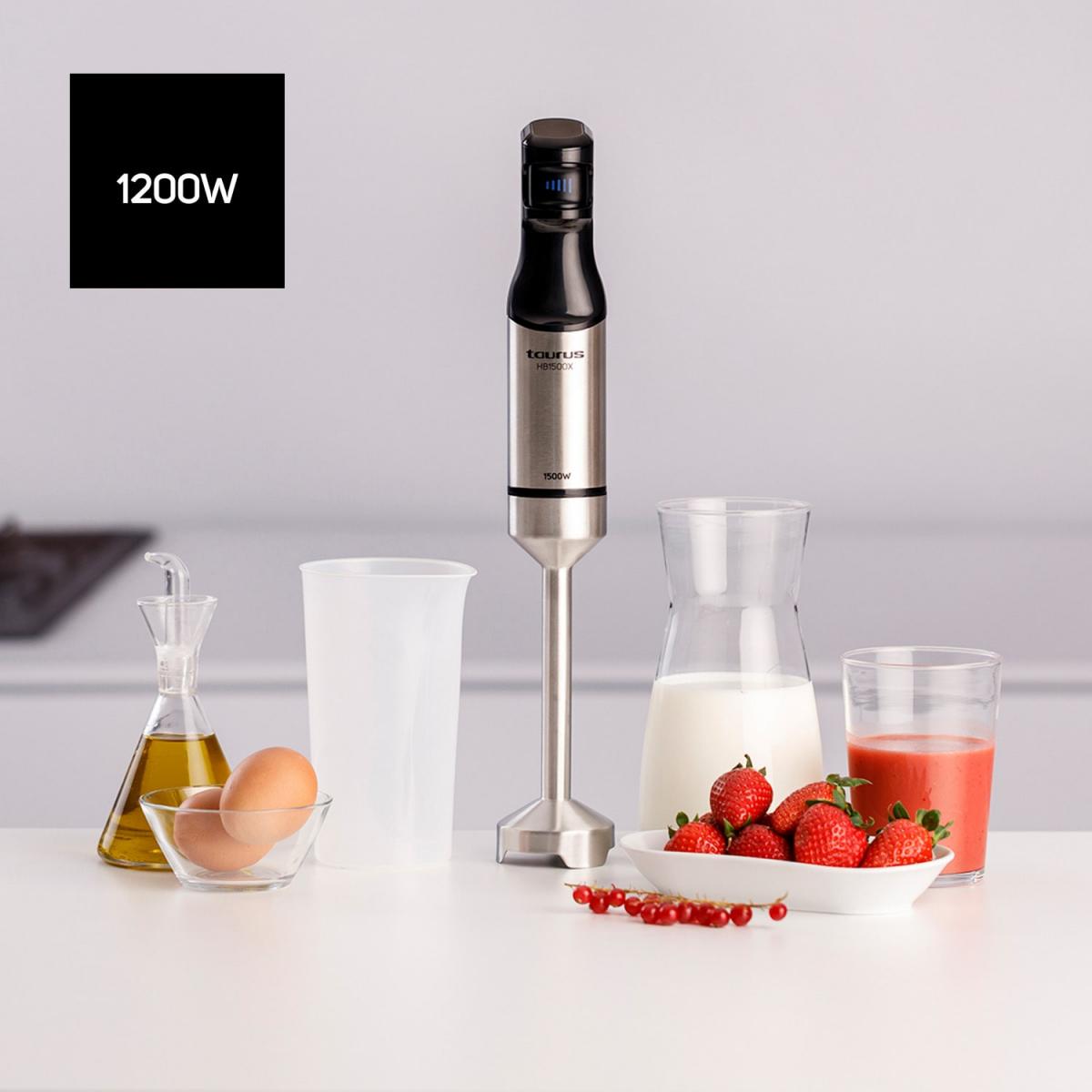 BATIDORA TAURUS HB1500XE 1500W FULL INOX REGULADOR VARIABLE 916399000