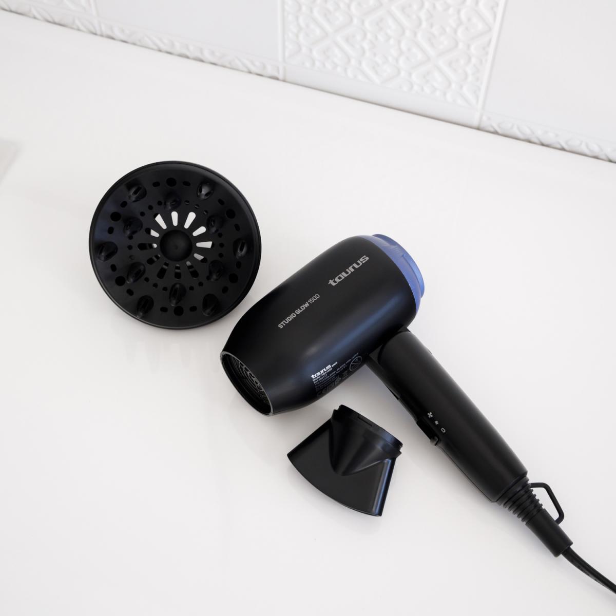 SECADOR VIAJE TAURUS STUDIO GLOW 1500 PLEG.BITENS.DIFUSOR 1400W