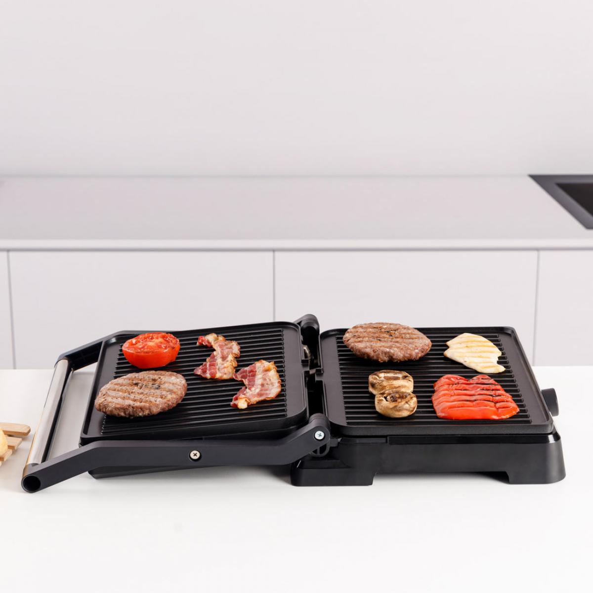 GRILL TAURUS 968148000 GR2400X BISTRO 2600W 29X23 APERT.180º