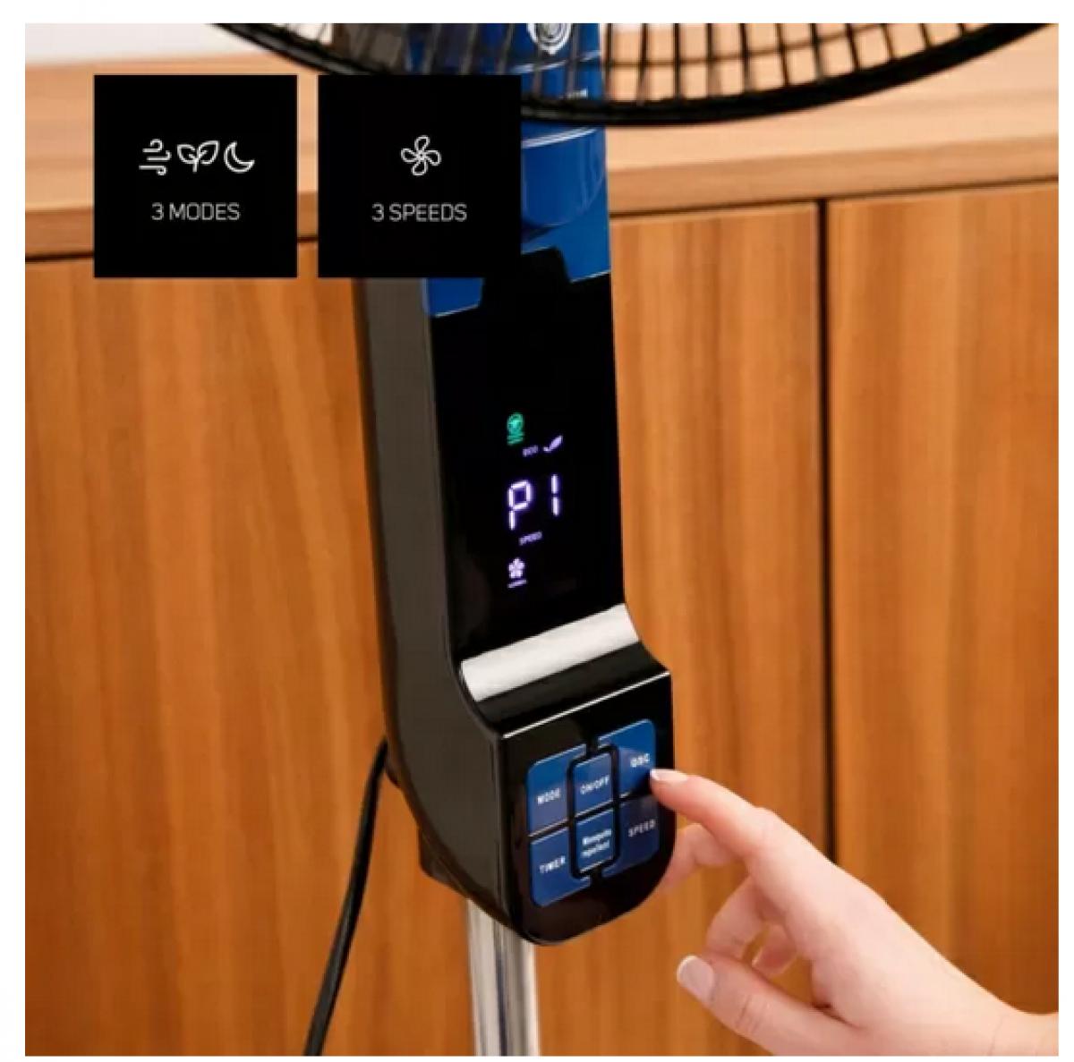 VENTILADOR PIE TAURUS BOREAL DIGITAL NO-MOSKIT 40 CM OSC.45W