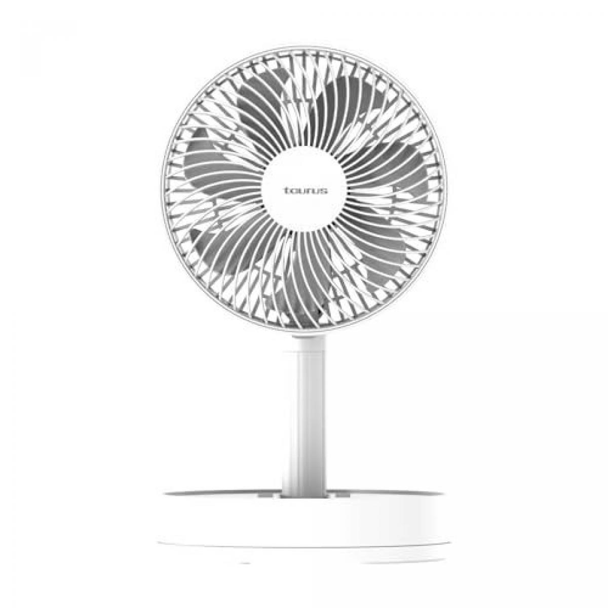 VENTILADOR SOBREMESA TAURUS AIR LITE FOLD&GO 944695000 SOBREM. 15CM 4 VEL RECARGABLE AUT 12H PLEGABLE TEMPORIZADOR