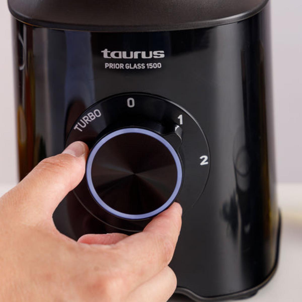 BATIDORA VASO TAURUS PRIOR GLASS 1500 912475000 1500W NEGRO