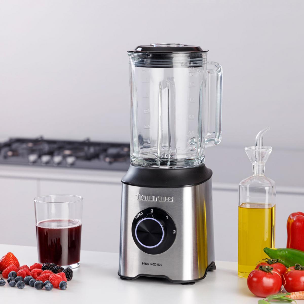 BATIDORA VASO TAURUS PRIOR INOX 1500 2L 1500W 912476