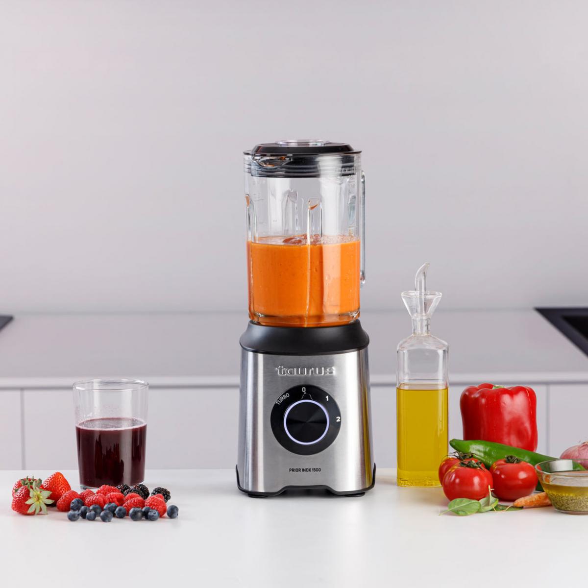 BATIDORA VASO TAURUS PRIOR INOX 1500 2L 1500W 912476