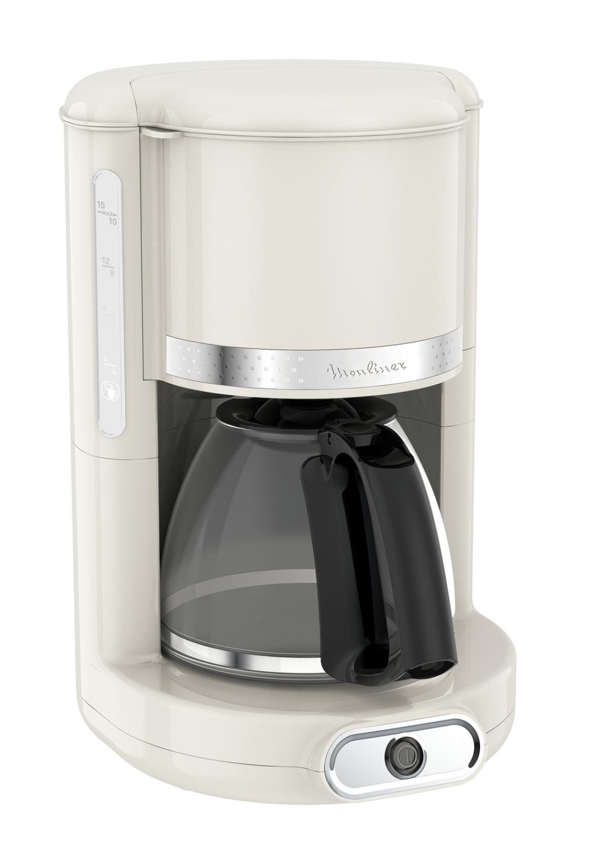 CAFETERA GOTEO MOULINEX FG381A10 SOLEIL 1,25L 10-15T JARRA CRIST.