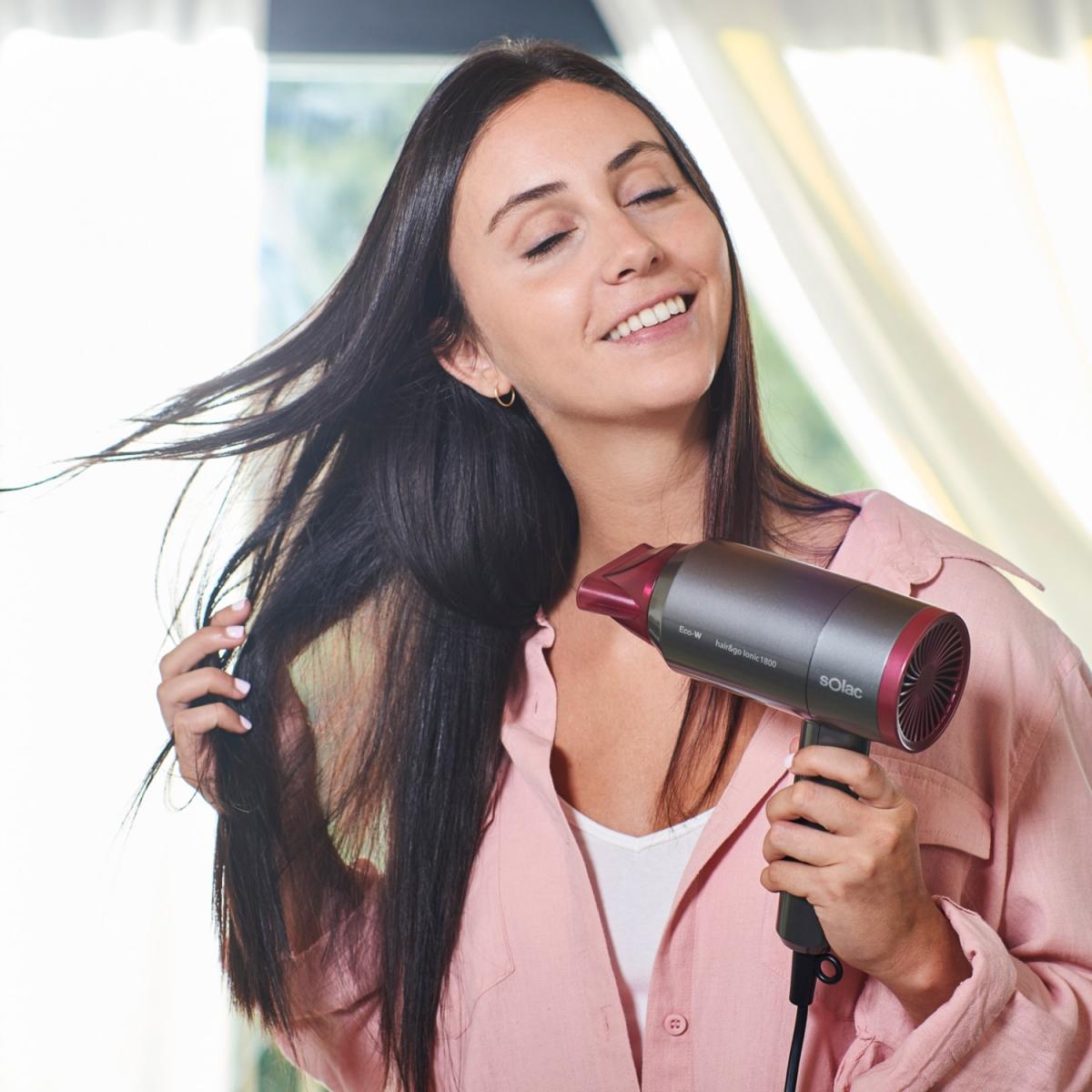 SECADOR SOLAC SV7015 HAIR&GO 2000W ECO PLEG.