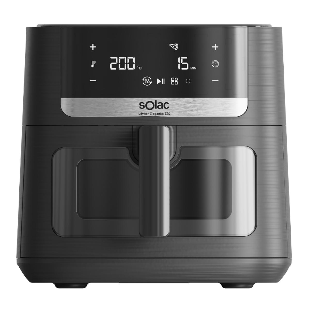 FREIDORA SIN ACEITE SOLAC S97204000 FA1801 LEVITER DIGITAL 8L DOBLE RESIST.