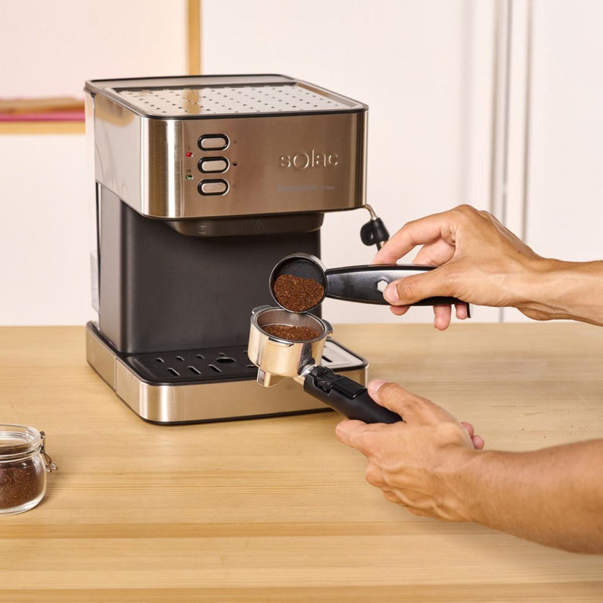 CAFETERA EXPRESS SOLAC S92010800 CE4481 20BAR INOX