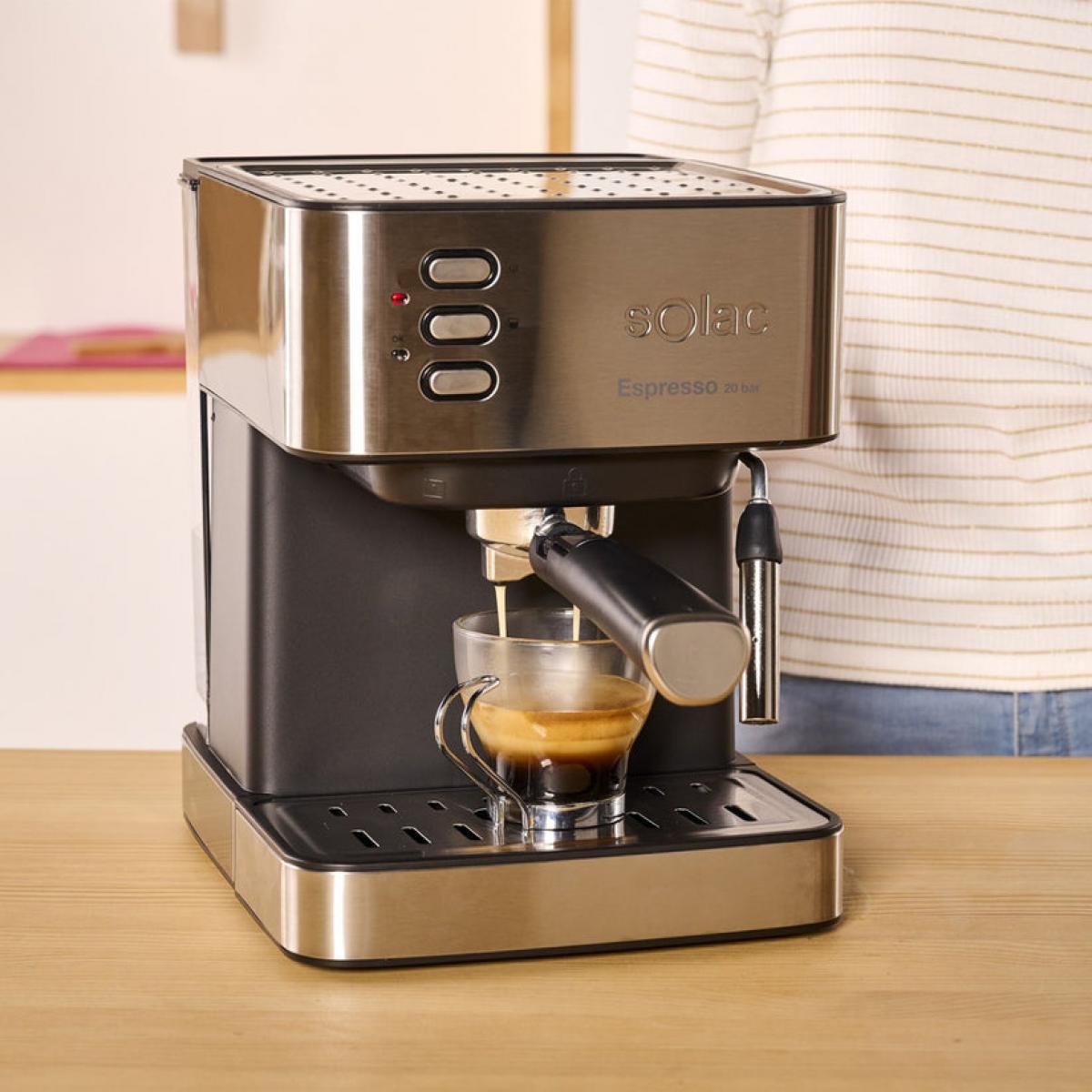 CAFETERA EXPRESS SOLAC S92010800 CE4481 20BAR INOX