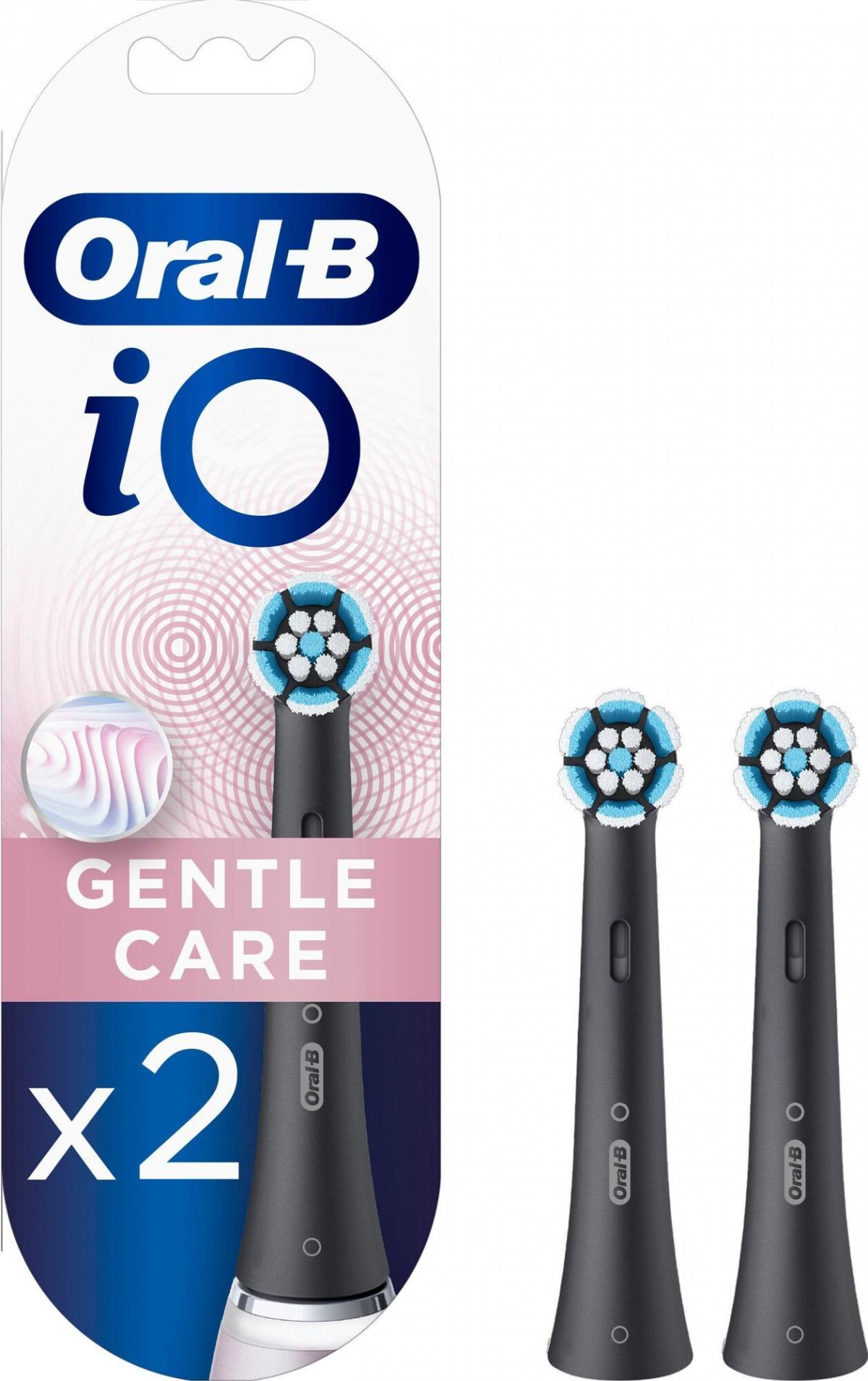 RECAMBIO DENTAL ORAL-B iO SB-2 FFS PACK 2 GENTLE CARE BLACK