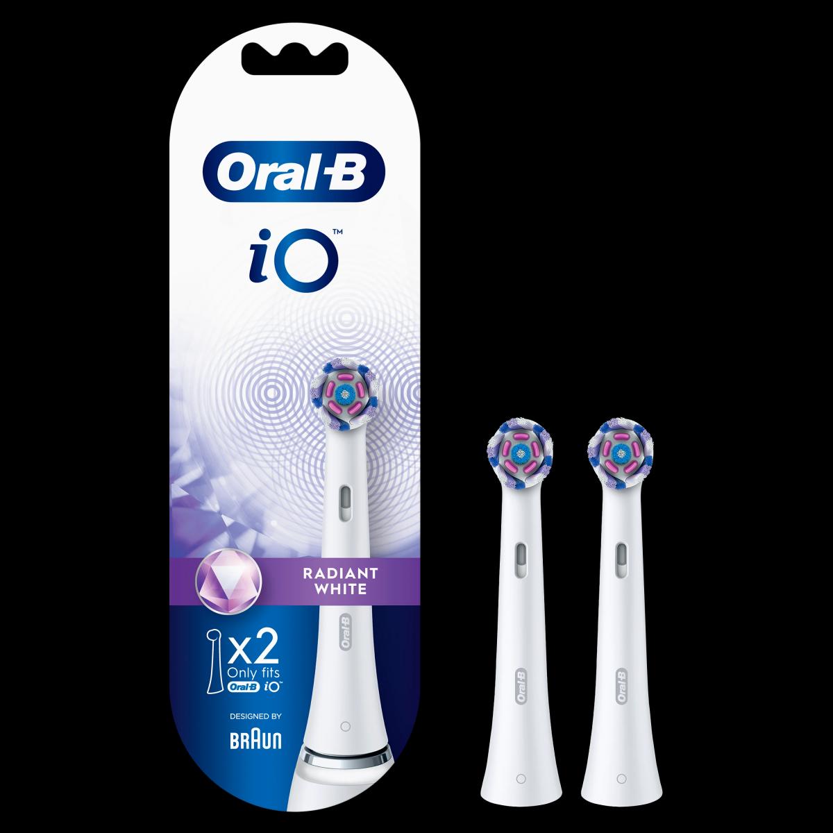 RECAMBIO DENTAL ORAL B IO WW-2 FFS PACK 2 RADIANT WHITE
