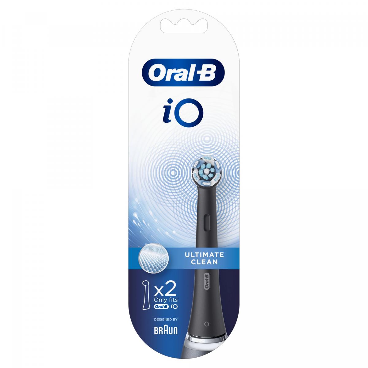 RECAMBIO DENTAL ORAL B IO CB-2 FFS PACK 2 ULTIMATE CLEAN BLACK