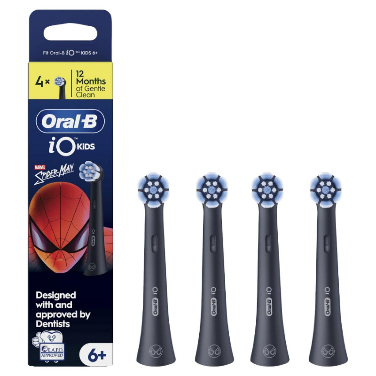 RECAMBIO DENTAL ORAL B IO JUNIOR SPIDERMAN 4 UDS.