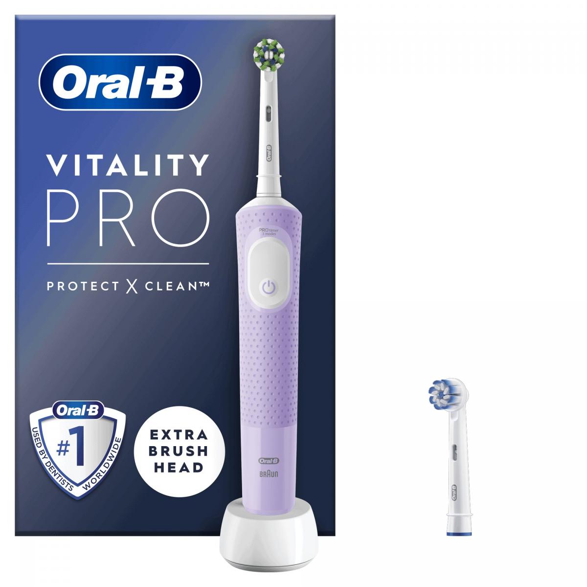 DENTAL ORAL-B VITALITY PRO MORADO (2 RECAMBIOS)