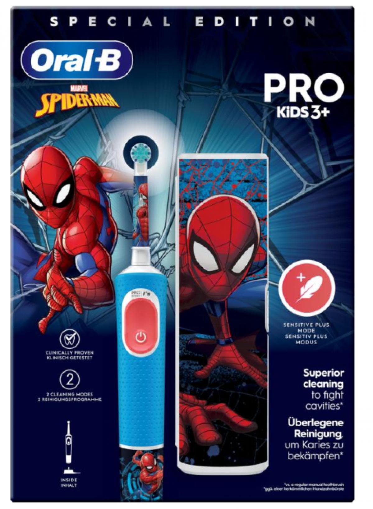DENTAL ORAL B VITALITY PRO KIDS SPIDERMAN + FUNDA VIAJE