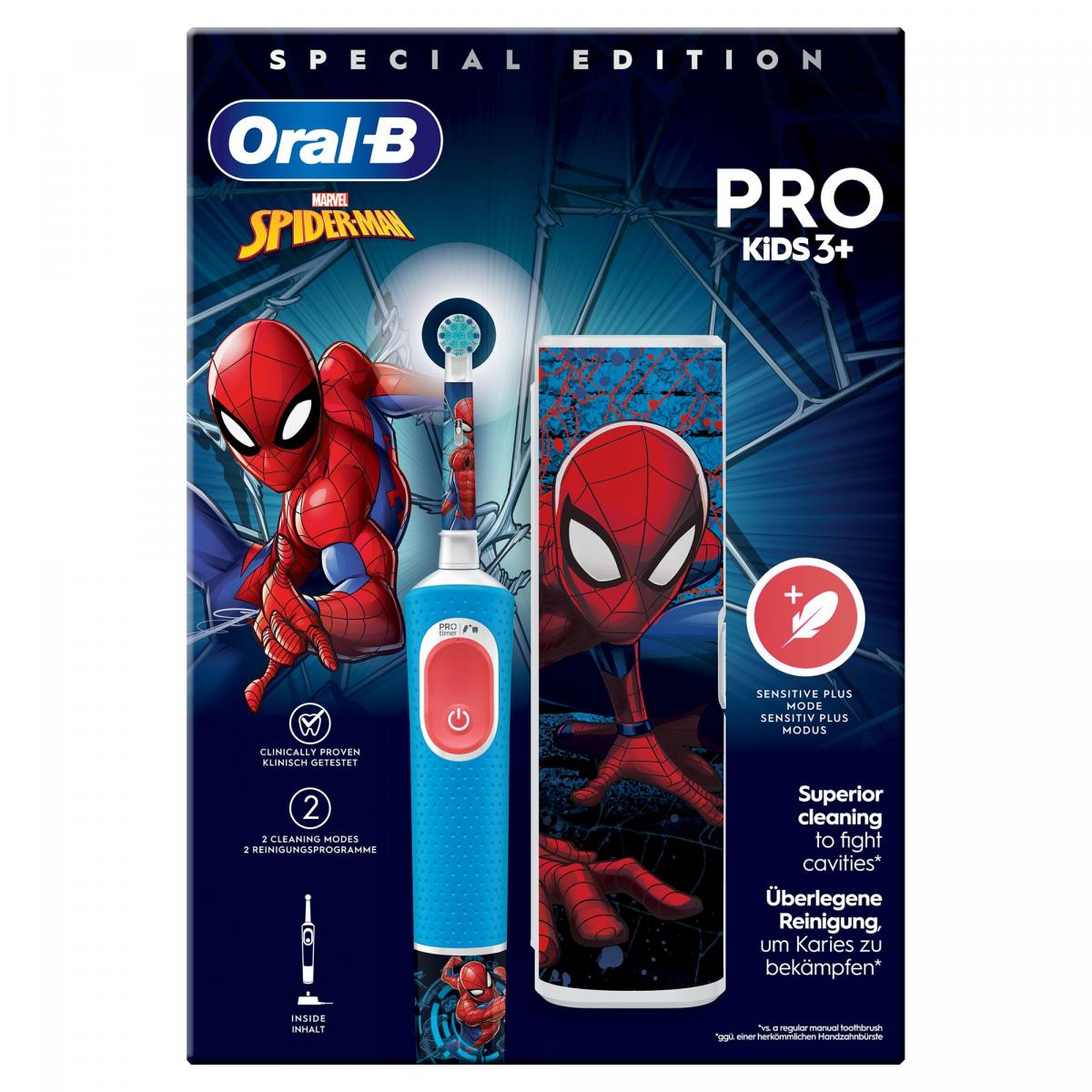 DENTAL ORAL B VITALITY PRO KIDS SPIDERMAN + FUNDA VIAJE