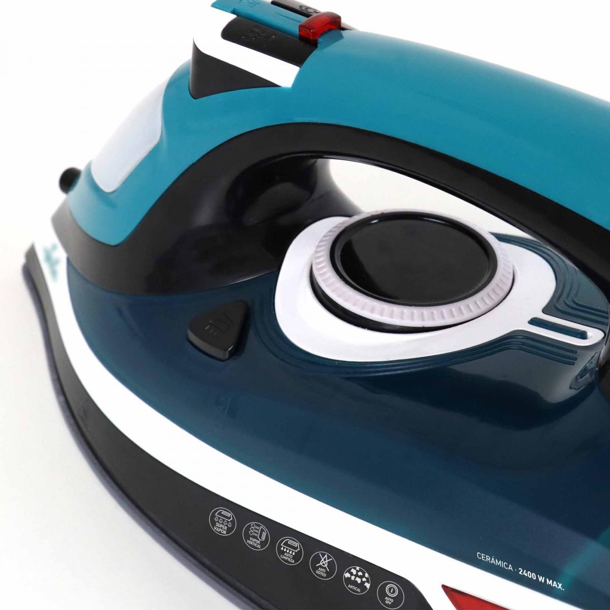 PLANCHA VAPOR JATA JEPL1221 2400W CERAMICA AUTOAPAGADO