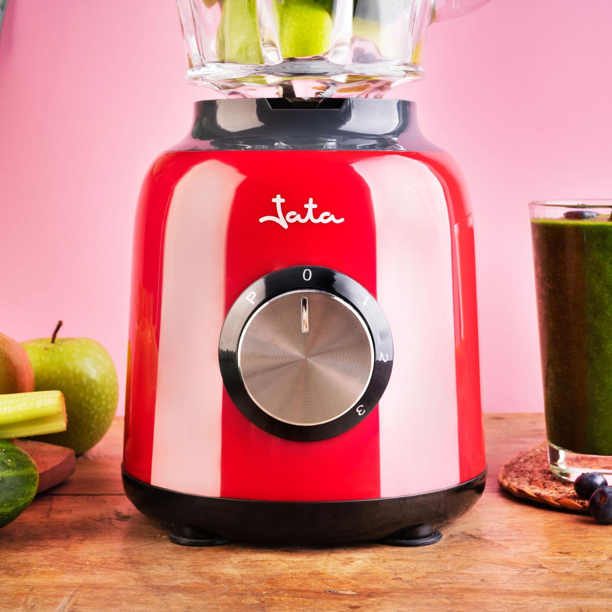 BATIDORA VASO JATA BT795 1200W INOX ROJO AC