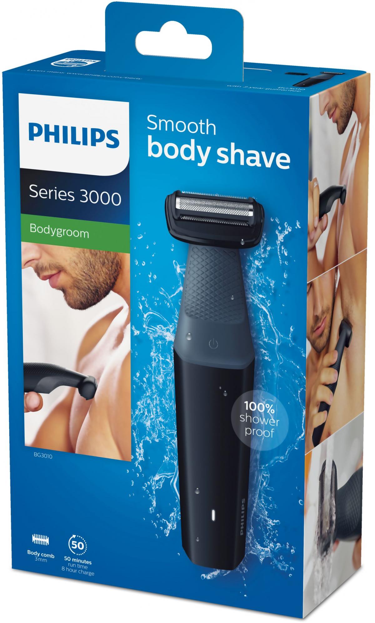 AFEITADORA CORPORAL PHILIPS BG3010-15 1 PEINE 8H CARGA