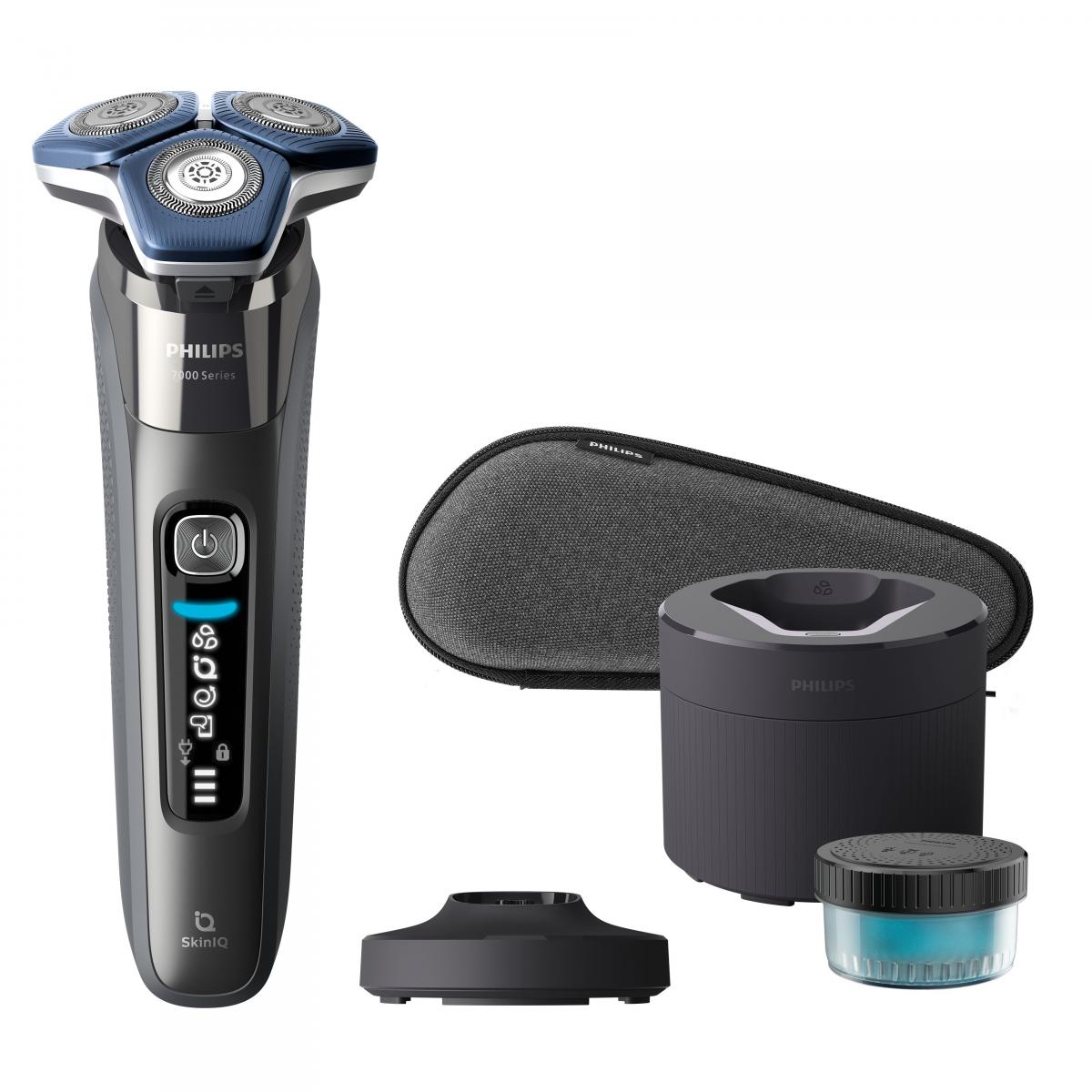 AFEITADORA PHILIPS S7887-55 BASE CARGA Y LIMPIEZA + FUNDA