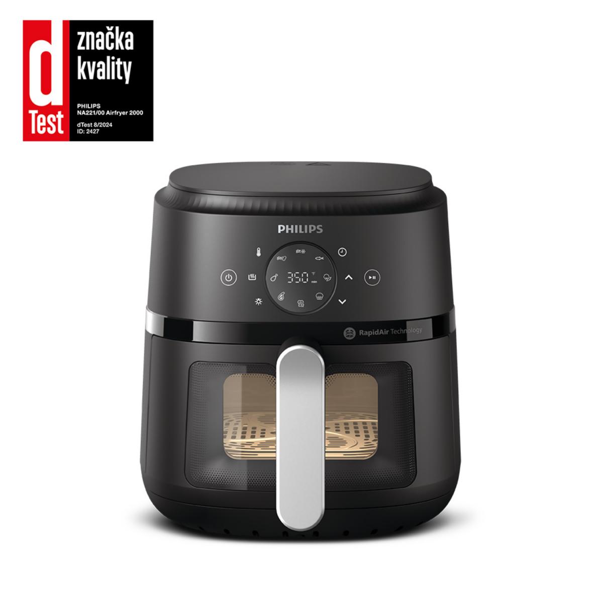 FREIDORA SIN ACEITE PHILIPS NA221-00 1500W 4,2L DIGITAL C-VENTANA NGA