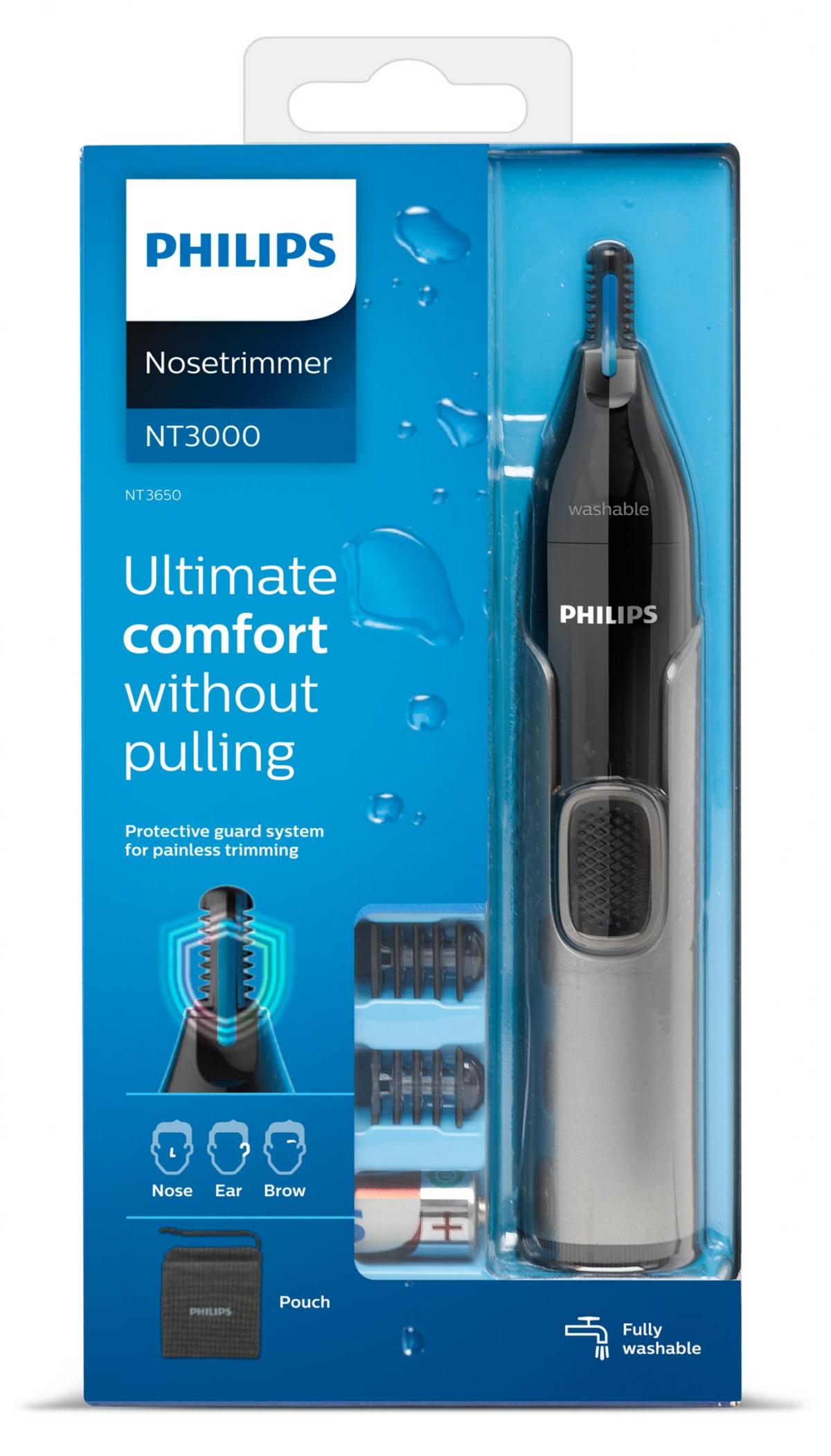 CORTAPELOS NARICERO PHILIPS NT3650-16 NARIZ,CEJAS, OREJAS