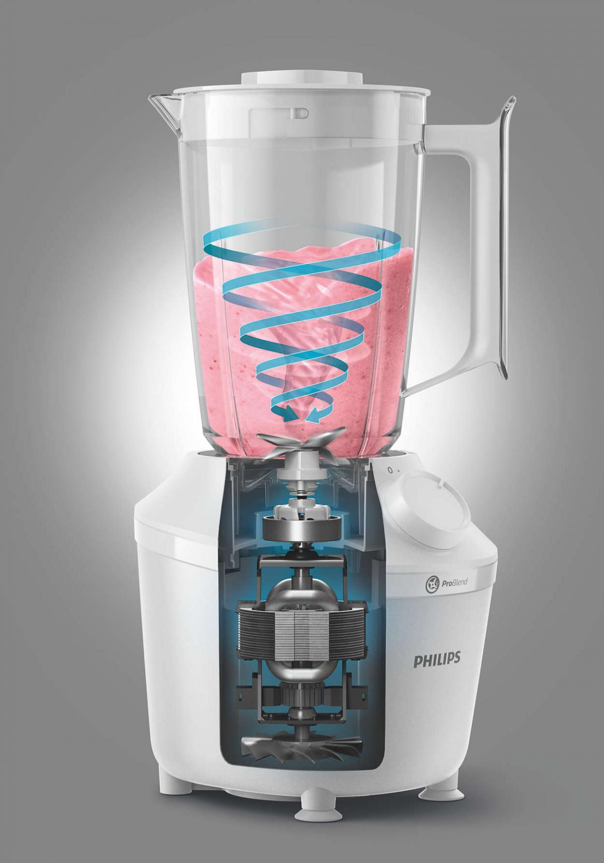 BATIDORA VASO PHILIPS HR2041-00 450W 1,9L PLAST.