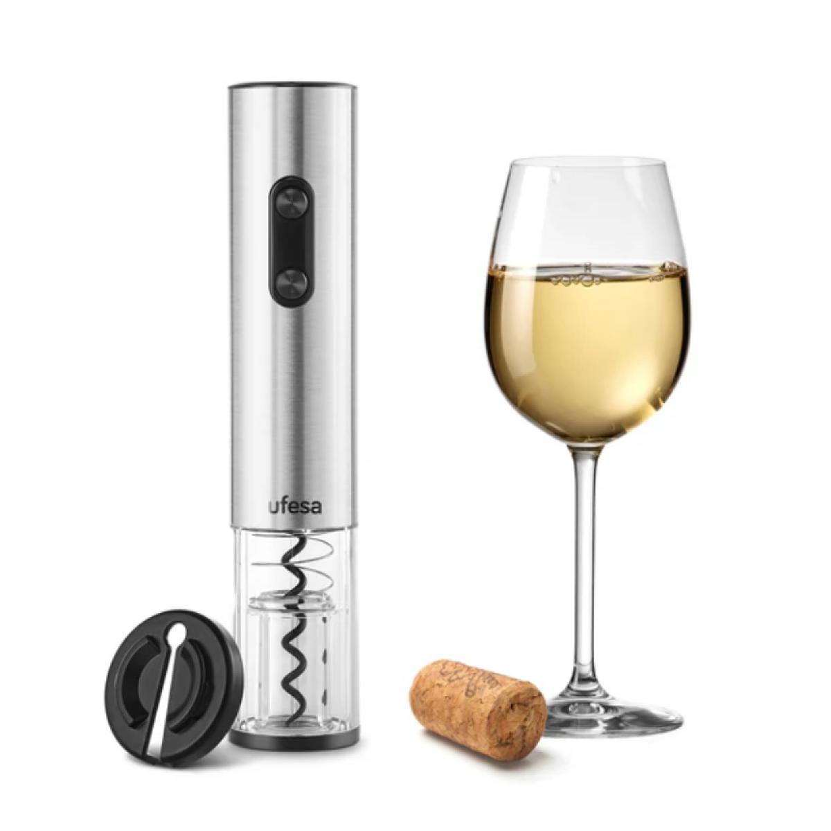 SACACORCHOS ELECTRICO UFESA 73206044 EASYSTART LUZ LED PILAS